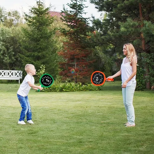 Vista 6 de Juego de pelota inflable de raqueta para niños y adultos, actividades familiares, juegos de juegos para interiores y exteriores, juguetes deportivos