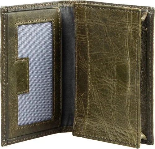 Vista 15 de Grande -3601 Cartera unisex, Gris (rustic gray), Pequeña funda magnética delgada y minimalista para tarjetas