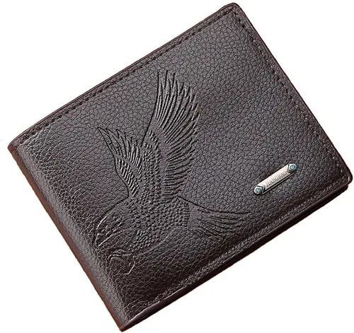 Vista 52 de Cartera delgada para hombre con monedero, cartera minimalista con cremallera, carteras plegables para hombre con tarjetero de crédito, cartera