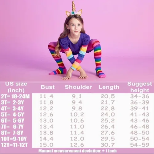 Vista 6 de VIKITA Winter Girls Dresses Toddler Girl Clothes Long Sleeve School Outfits for Kids 2-12 Years