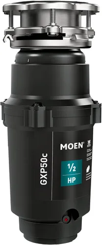 Vista 2 de Moen Prep Series PRO - Triturador de basura compacto de alimentación continua de 1/2 HP, cable de alimentación incluido, GXP50C y kit de conector