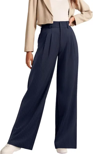 Vista 16 de NIMIN Pantalones de trabajo para mujer, trajes casuales de negocios