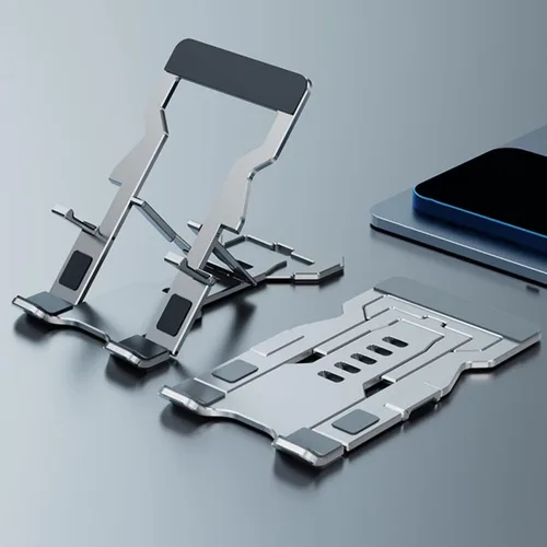 Vista 4 de Gatuida Soporte ajustable para teléfono celular, soporte para tableta, soporte plegable para teléfono móvil, soporte para teléfono de escritorio