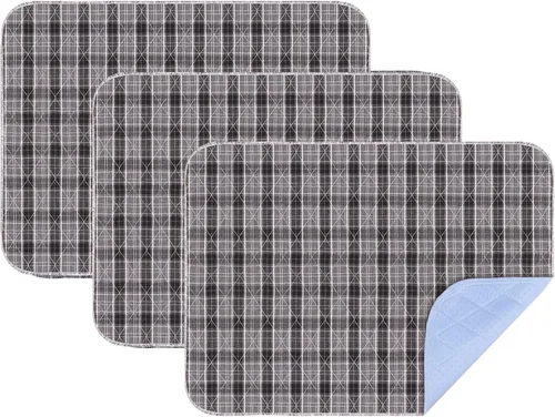 Vista 8 de OUTCREATOR® Almohadillas de cama lavables de 34" x 56" (paquete de 2), protector de colchón para incontinencia, almohadillas impermeables