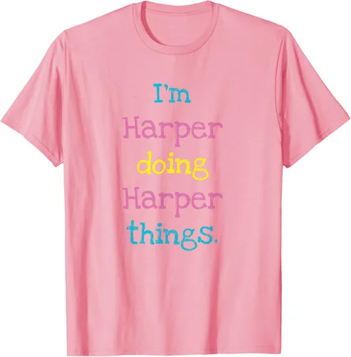 Vista 81 de Harper - Camiseta de regalo para niños con texto personalizado