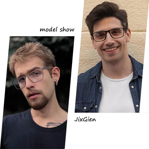 Vista 6 de Paquete de 2 lentes de lectura para hombres, lectores de estilo deportivo con bloqueo de luz azul y filtro antideslumbrante, lentes ligeras