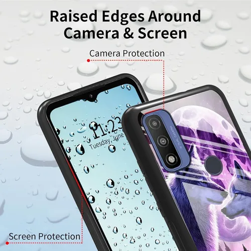 Vista 388 de Funda para Motorola Moto G Stylus 5G 2021 de vidrio templado, funda negra con diseño de mujer negra africana para mujeres y hombres, antiarañazos, a