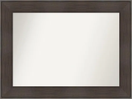 Vista 62 de Amanti Art Espejo personalizado, espejo de baño de veta de madera rústica William, espejo de pared o espejo de tocador de baño sobre el fregadero