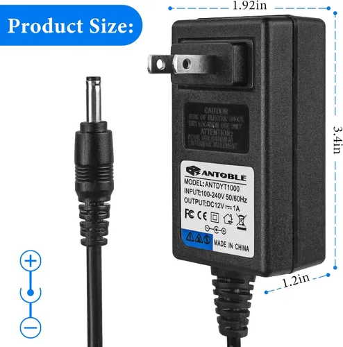 Vista 4 de ANTOBLE Adaptador de CA de 12 V para grifo de cocina Moen MotionSense 169031 163712 177565 Fuente de alimentación de repuesto de cargador duradero