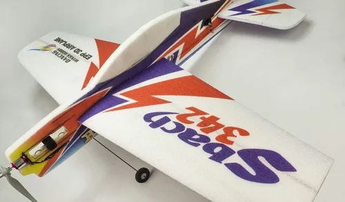 Vista 4 de Kit de avión RC de espuma EPP 3D Sbach342 modelo de avión acrobático aeronave, 39 pulgadas sin ensamblar kits de avión de espuma RC para construir
