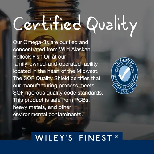 Vista 2 de Wiley's Finest Wild Alaskan Fish Oil Prenatal DHA - 900 mg EPA y DHA Omega-3 para mujeres embarazadas y madres lactantes - 60 cápsulas blandas