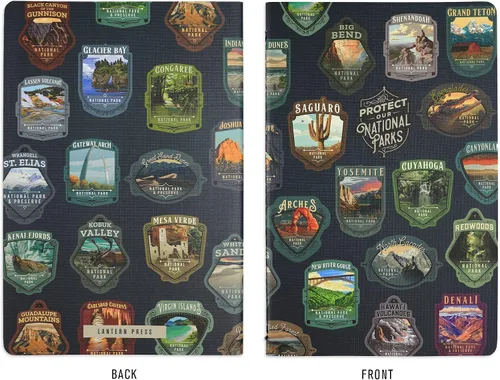 Vista 5 de Lantern Press National Parks Journals, juego de 3 cuadernos rayados