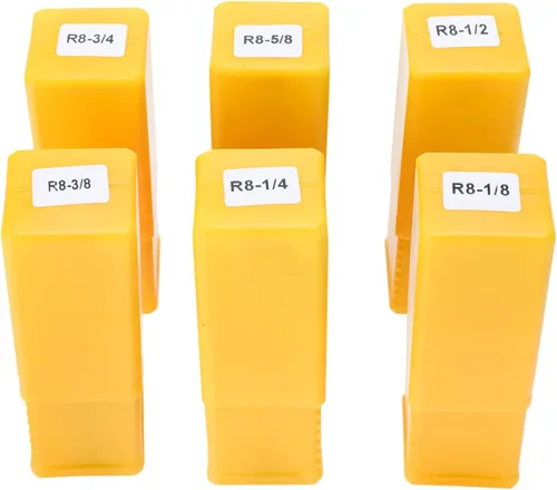 Vista 9 de Juego de 6 pinzas Precsion R8 de 1/8" - 3/4" Kit de soporte para portabrocas Precision ground to close tolerance,Made of highest grade