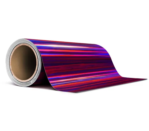 Vista 31 de VViViD Rollo de cinta de vinilo holográfica a rayas azules cromadas (1 pulgada x 25 pies)