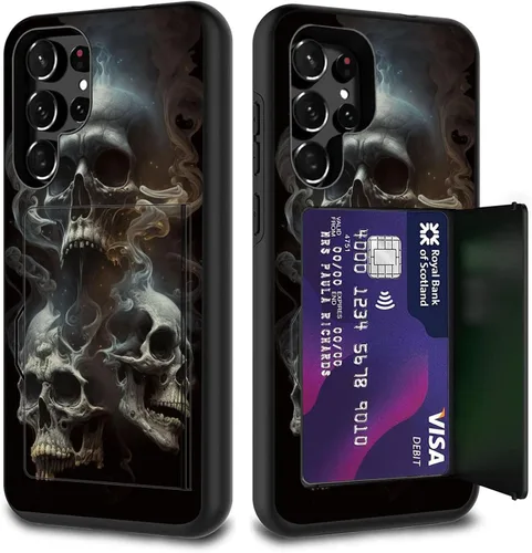 Vista 91 de Funda híbrida de doble capa con función atril para Samsung Galaxy A16 5G de 6.9 pulgadas, diseño de vaca con bandera estadounidense