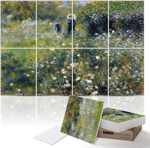 Vista 42 de PINWELIFE® Paneles acústicos de arte de pared, paneles absorbentes a prueba de sonido, para el hogar y la oficina, amortiguación decorativa