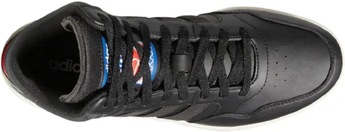 Vista 3 de adidas Hoops 3.0 Mid Tenis de baloncesto para hombre, NegroCarbonoBlanco-Rojo