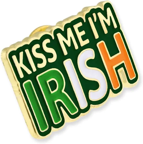 Vista 6 de PinMart Pin de solapa para el día de San Patricio, joyería para mujeres y hombres, pin de celebración de la cultura irlandesa, peltre fundido