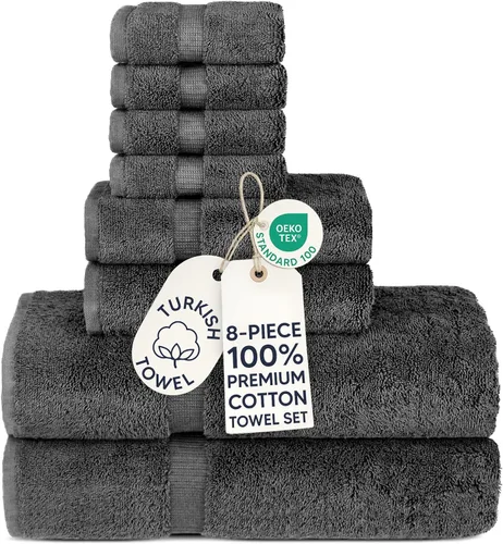 Vista 22 de Chakir Turkish Linens 100% Cotton 12-Pack Washcloths 13x13, Aqua Aguamarina