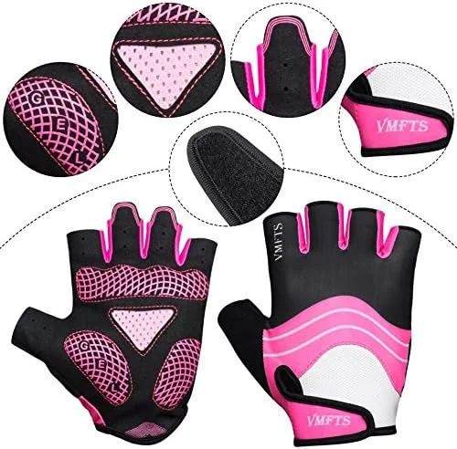 Vista 3 de Guantes de ciclismo Guantes deportivos de gel sin dedos y dedos completos para fitness, levantamiento de pesas, carreras, entrenamiento, escalada