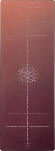 Vista 2 de Yvonne Solstice Harmony - Alfombrilla de yoga de viaje, ultra fina, 1/16 de pulgada, ligera, plegable y antideslizante para viajes y hogar, goma