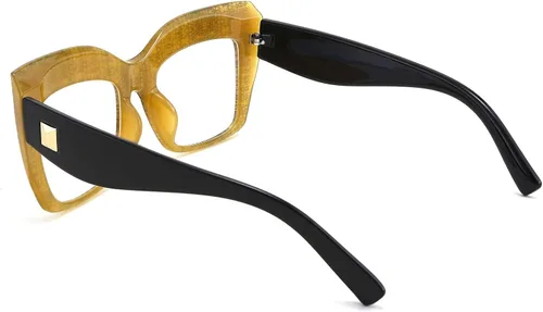 Vista 6 de FEISEDY Gafas cuadradas de gran tamaño con marco de gafas para mujer B2475