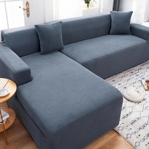 Vista 10 de Fundas elásticas para sofá modular, funda de sofá jacquard en forma de L, gruesa y antideslizante, protector de muebles, funda de sofá adecuada