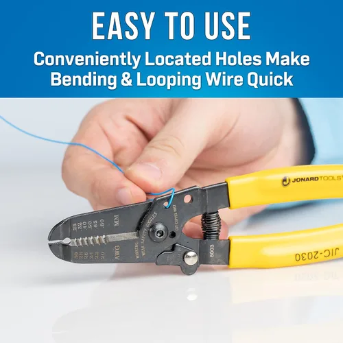 Vista 3 de Jonard Tools JIC-2030 - Pelacables y cortador de 20-30 AWG, longitud de 6-3/4 pulgadas