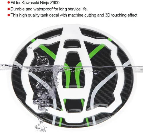 Vista 2 de Calcomanía con diseño de hueso de pescado 3D, protector compatible con cubierta de aceite de motocicleta Z900