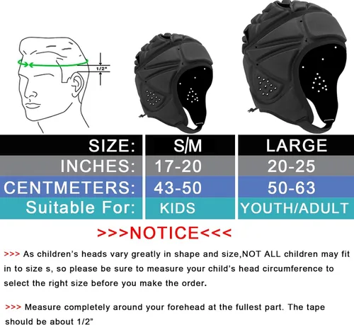 Vista 2 de Flag Football Helmet 7v7 Soft Padded Headgear Rugby Headguards Shell Youth Kids Adults