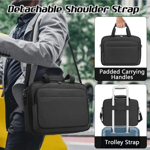 Vista 5 de samdew Bolsa de almacenamiento para impresora móvil compatible con HP Tango/Tango X, HP Officejet 250/200, funda de transporte para impresora
