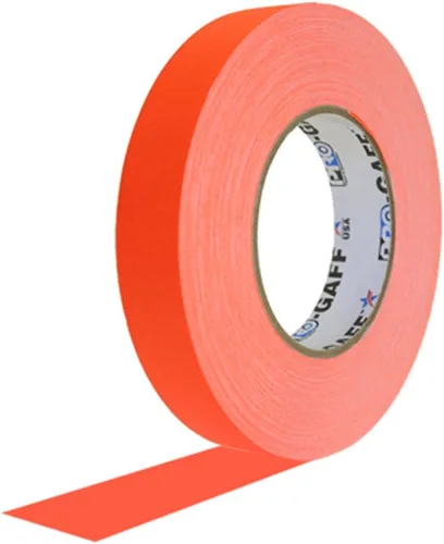 Vista 2 de 1 pulgada x 50 yardas UV luz negra reactiva fluorescente Gaffer cinta brillante decoración de fiesta (paquete de 4 rollos de 4 rollos x 50 yardas)
