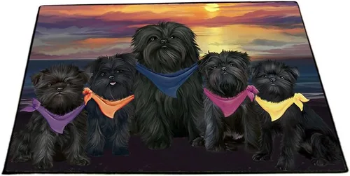 Vista 17 de Doggie of the Day Affenpinscher Dogs Floor Mat - 4th of July Independence Day - Best Dog Doormat - Protector Decor - Unique Portrait Art - Premium