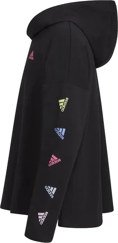 Vista 3 de adidas Girls' Long Sleeve Hooded Graphic Tee