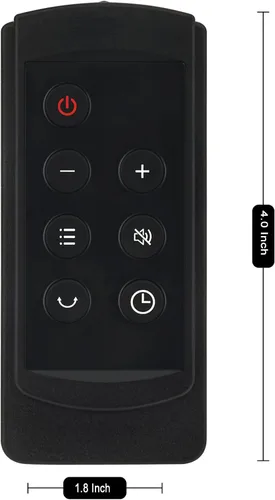 Vista 4 de Control remoto de repuesto compatible con ventilador de torre inteligente Dreo DR-HTF008 DR-HTF004 DR-HTF004S DR-HTF005 DR-HTF008S DR-HSH007