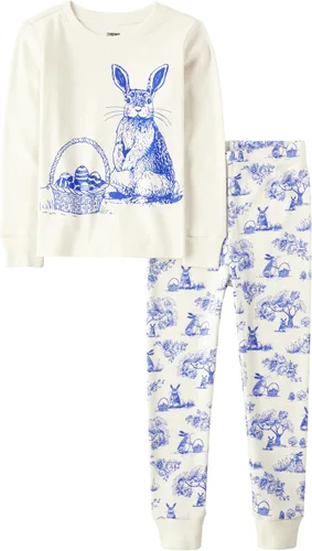 Vista 45 de Gymboree Conjunto de pijama unisex de algodón de Navidad de 2 piezas, niño grande, niño pequeño, gimnasio para bebé