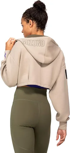 Vista 4 de Mizuno Women's Ronda Rousey Reputation Cropped Zip-up Hoodie
