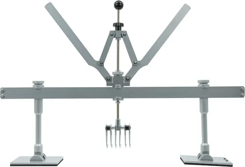 Vista 9 de Kit de palanca de extracción de abolladuras de 850 mm para coche, 6 ganchos de garra con anillos de aluminio para carrocería (Negro)