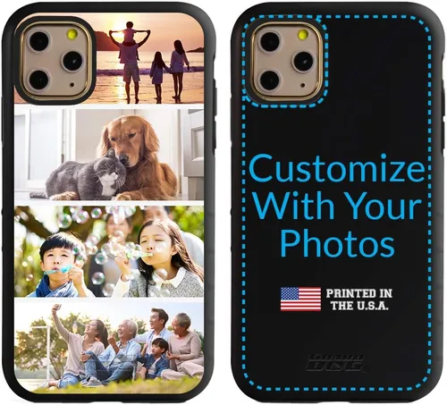 Vista 8 de Guard Dog Funda compatible con iPhone 11 Pro Max, grado militar, protección resistente de dos piezas, personalizada, fotos, seis marcos