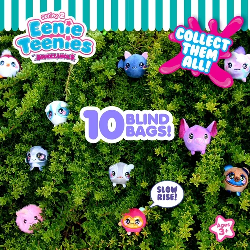 Vista 5 de Squeezamals Eenie Teenies 10pks con un personaje Eenie Teenie en cada uno! ¡Colecciona los 24 personajes de la Serie 2! Diversión en paquetes ciegos