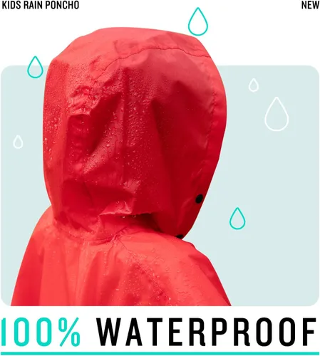 Vista 5 de Chaqueta ligera de poncho de lluvia para niños, impermeable, abrigo impermeable