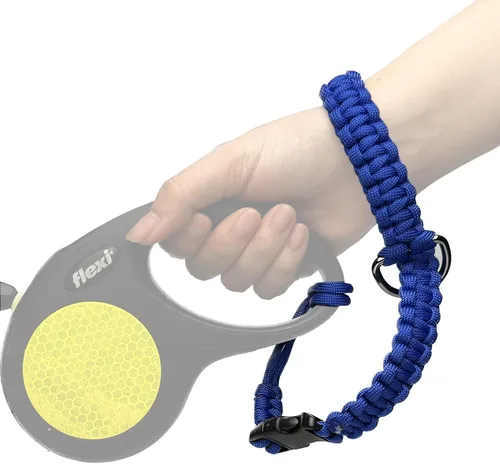 Vista 10 de Correa de muñeca ajustable manos libres para correa de perro, correa de seguridad para correas retráctiles para perros, negro
