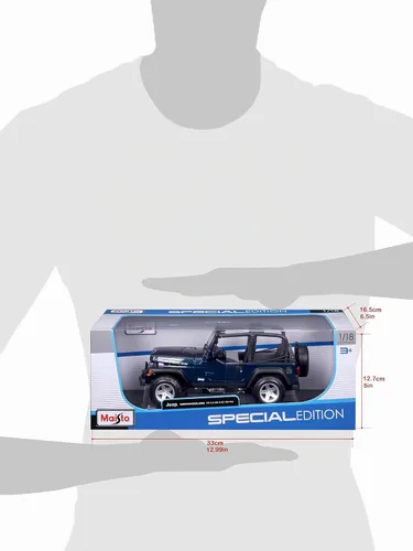 Vista 5 de Maisto Jeep Wrangler Rubicon 1:18 (los colores pueden variar)