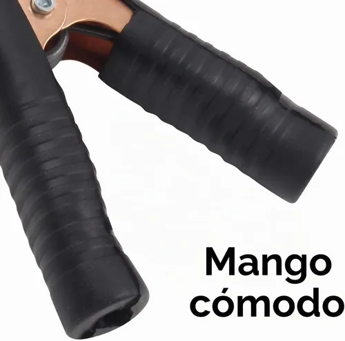 Vista 6 de 10 pinzas de cocodrilo aisladas de 100 A, abrazaderas eléctricas de cocodrilo resistentes, cable de repuesto de batería, clips de puente con resorte