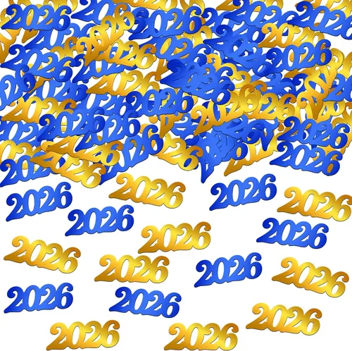 Vista 6 de KatchOn, Confeti de graduación rojo y negro, paquete de 500 unidades, confeti de graduación de clase de 2026, decoraciones de mesa de graduación