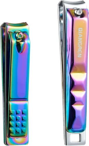 Vista 6 de Juego de cortaúñas súper afilado y fuerte, cortaúñas de uñas y pies de acero inoxidable fuerte para mujeres u hombres (estilo 2)