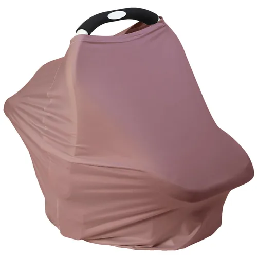 Vista 11 de Funda de asiento de automóvil transpirable para bebés – Funda de lactancia de rayón suave multiusos para lactancia materna, toldo de asiento