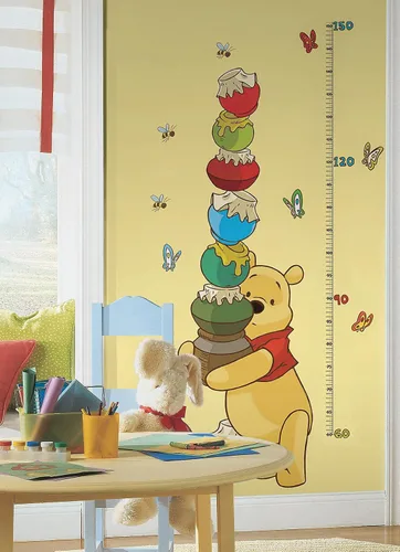 Vista 2 de Disney Tabla de crecimiento Winnie The Pooh Peel & Stick pulgadas de RoomMates, RMK1501GC