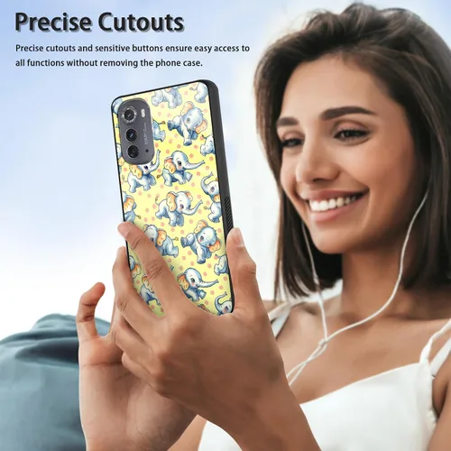 Vista 271 de Funda para Motorola Moto Edge 2022, cubierta trasera de vidrio templado con protector de pantalla, funda protectora a prueba de golpes para Motorola