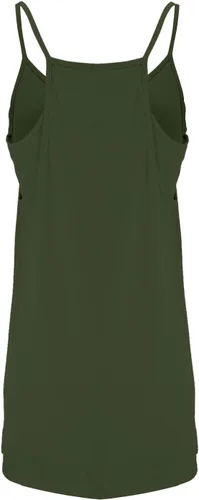Vista 7 de FZVYD Vestidos de verano para mujer, sin mangas, minivestido con cuello en U, tirantes delgados, vestido corto atlético básico con bolsillos